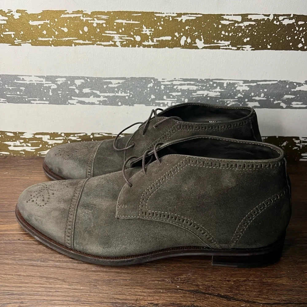 Marc Joseph Gold Suede